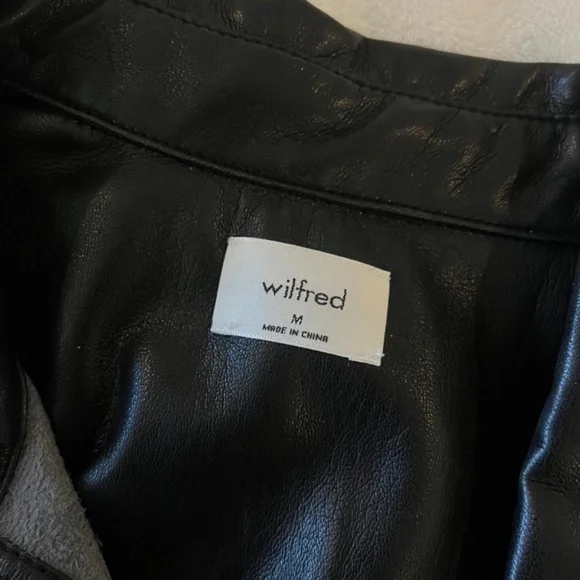 Wilfred Caroline Vegan Leather Shirt Dress - Picture 4 of 4